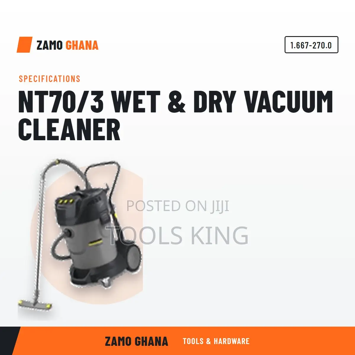 Nt70/3 Wet & Dry Vacuum Cleaner - 1.667-270.0