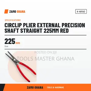 Circlip Plier External Precision Shaft Straight 225Mm Red - K-4911a3