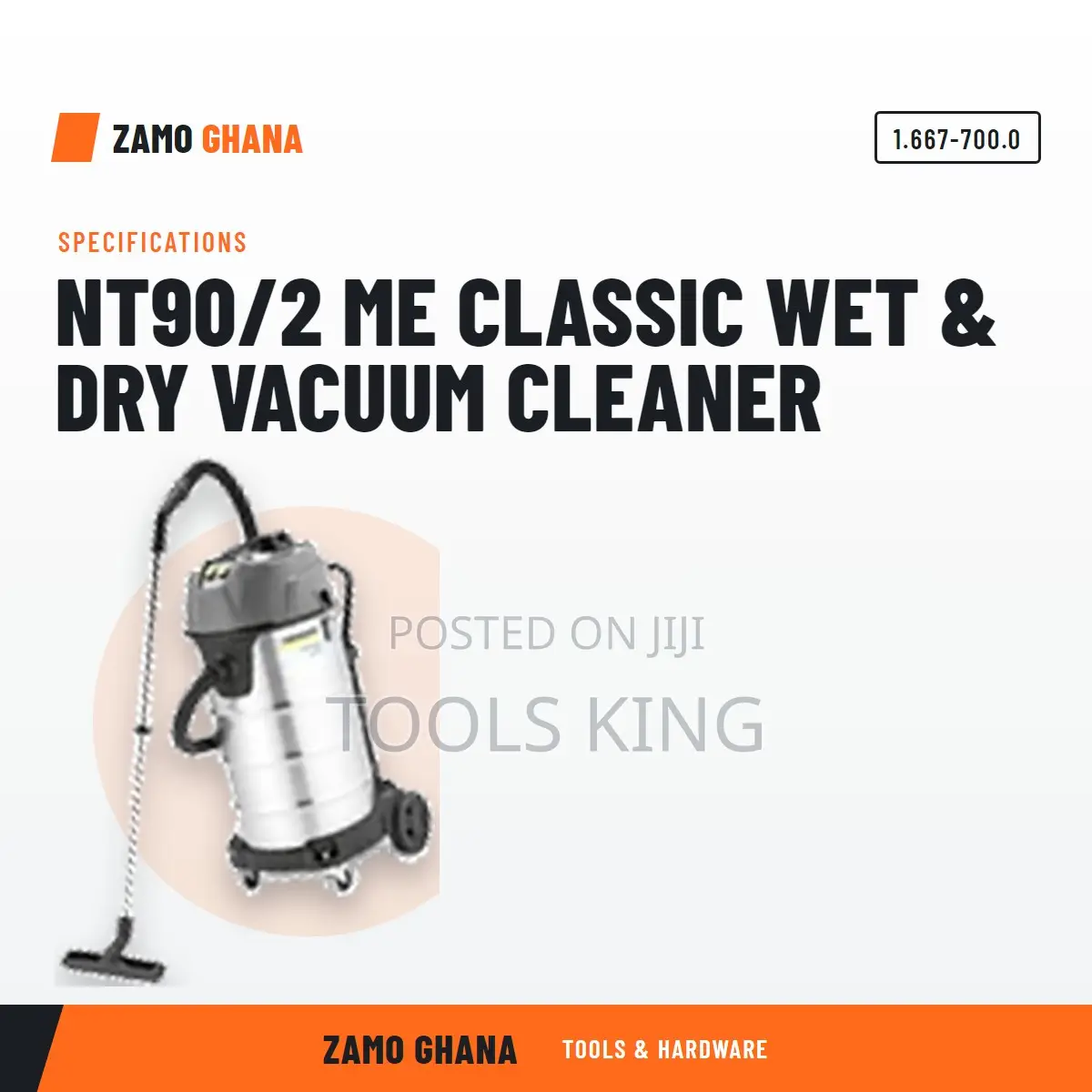 Nt90/2 Me Classic Wet & Dry Vacuum Cleaner - 1.667-700.0