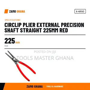 Circlip Plier External Precision Shaft Straight 225Mm Red - K-4911a3