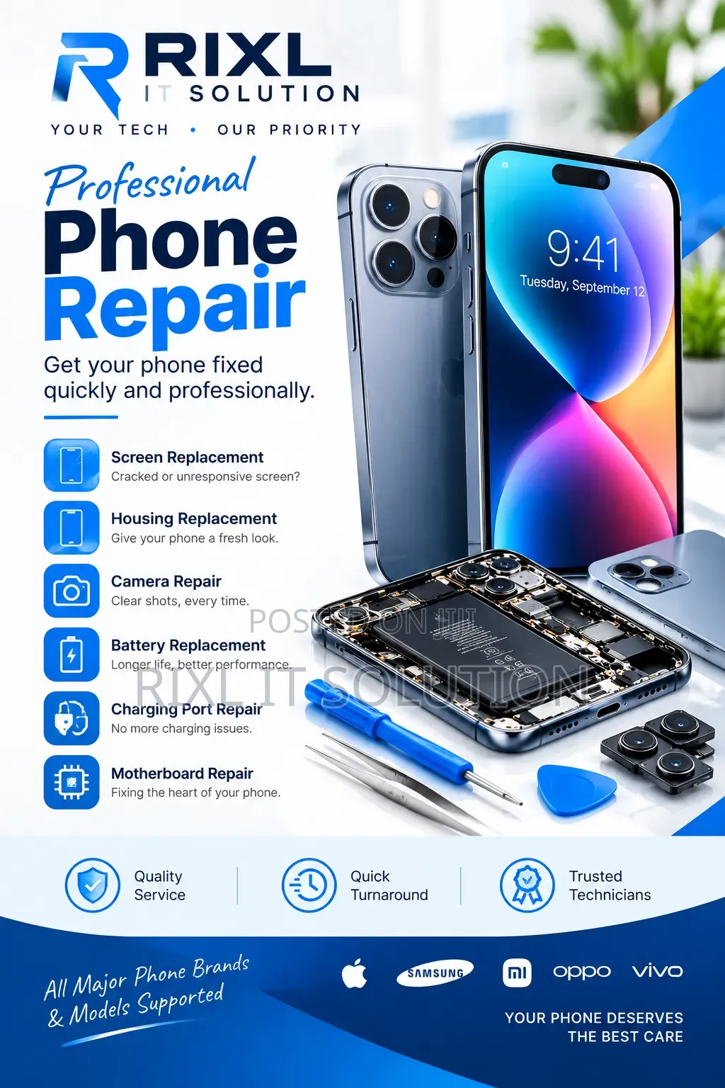 Expert Phone Repairs: Screens, Housing, Cameras, Batteries & More Plus