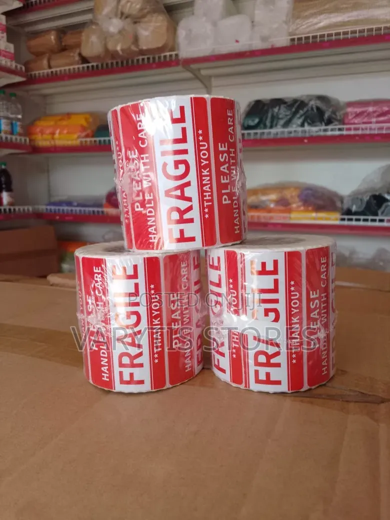 Fragile Sticker Rolls (76*50mm) 500 Stickers/Roll