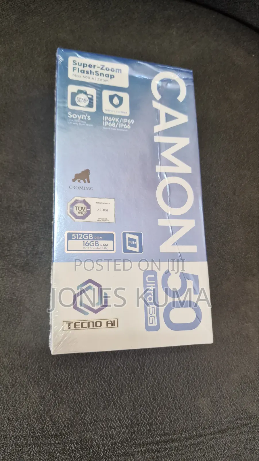 New Tecno Camon 50 Ultra 512 GB Black