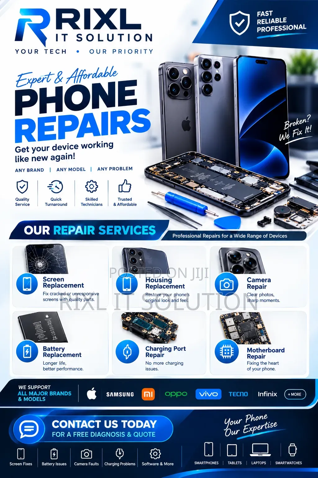Reliable Mobile Phone Repair Services for Screens, Batteries and More