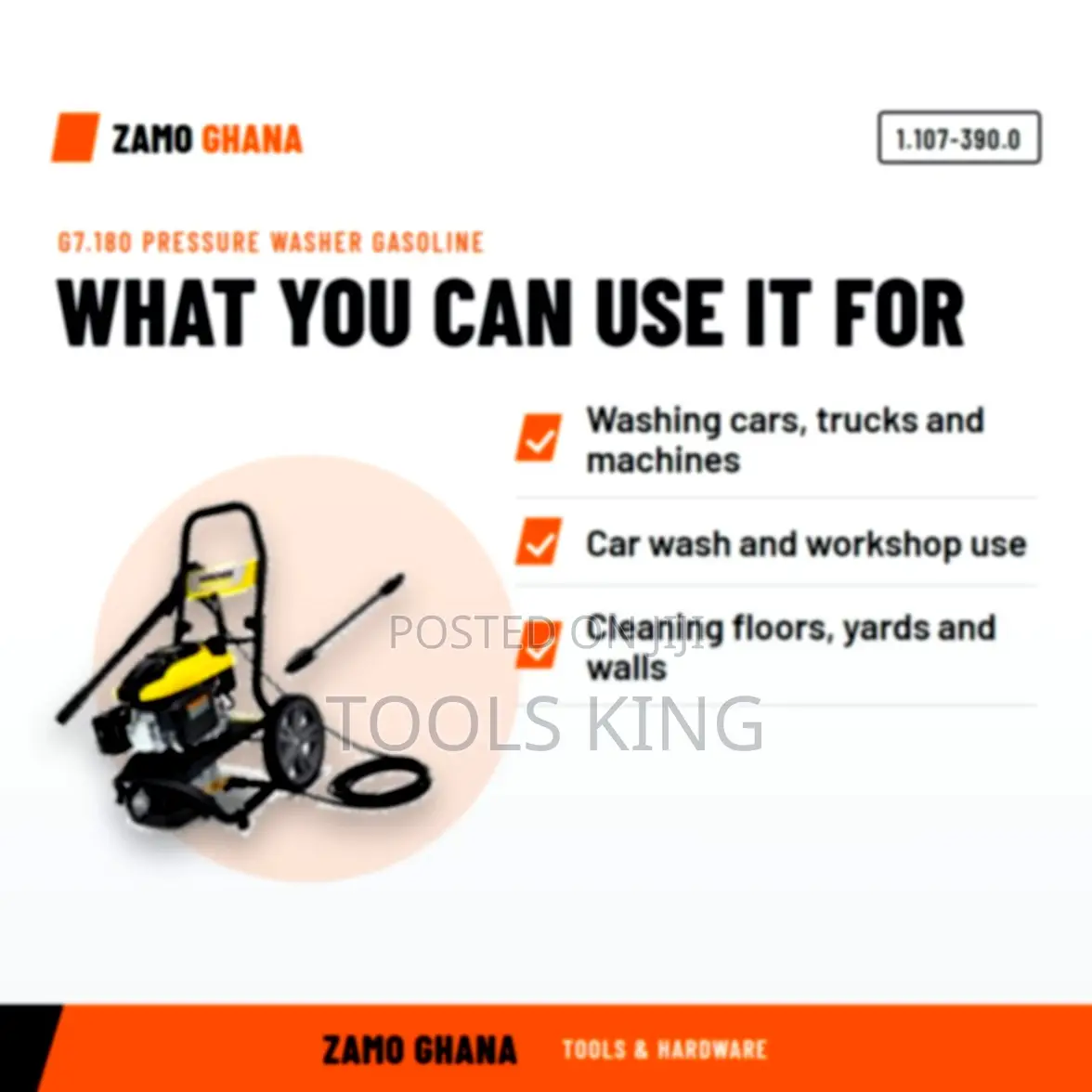 G7.180 Pressure Washer Gasoline - 1.107-390.0
