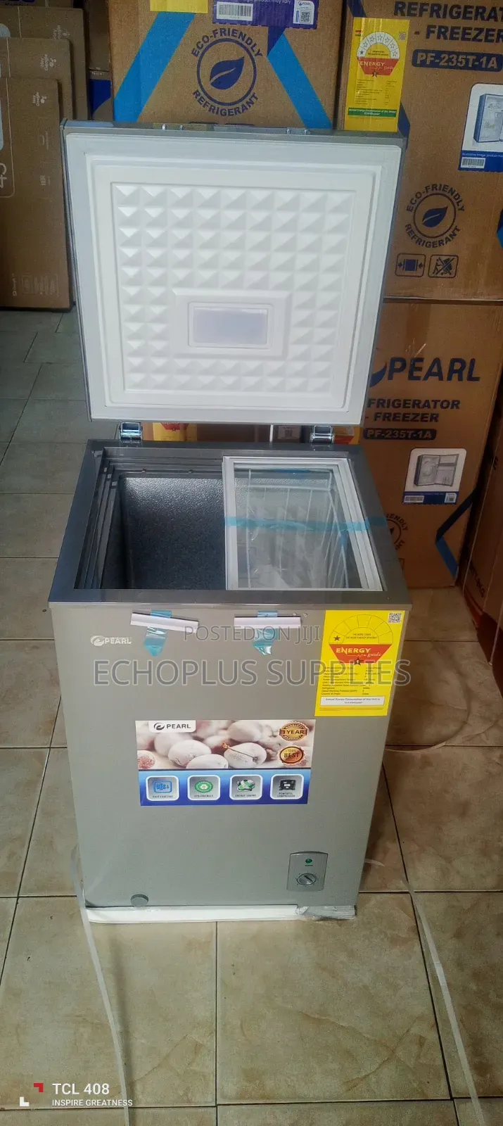 Pearl Chest Freezer/100 Liters/Sliding Glass Door