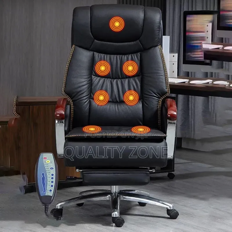 Executive Massage Office Chair + Leg Rest by PRONNIE