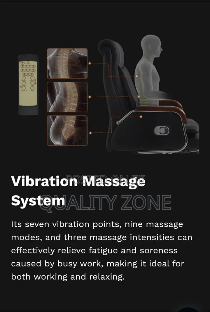Executive Massage Office Chair + Leg Rest by PRONNIE