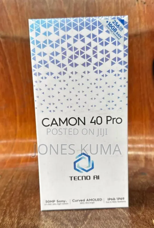 New Tecno Camon 40 Pro 5G 256 GB Black