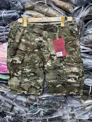 Rugged Camo Cargo Shorts