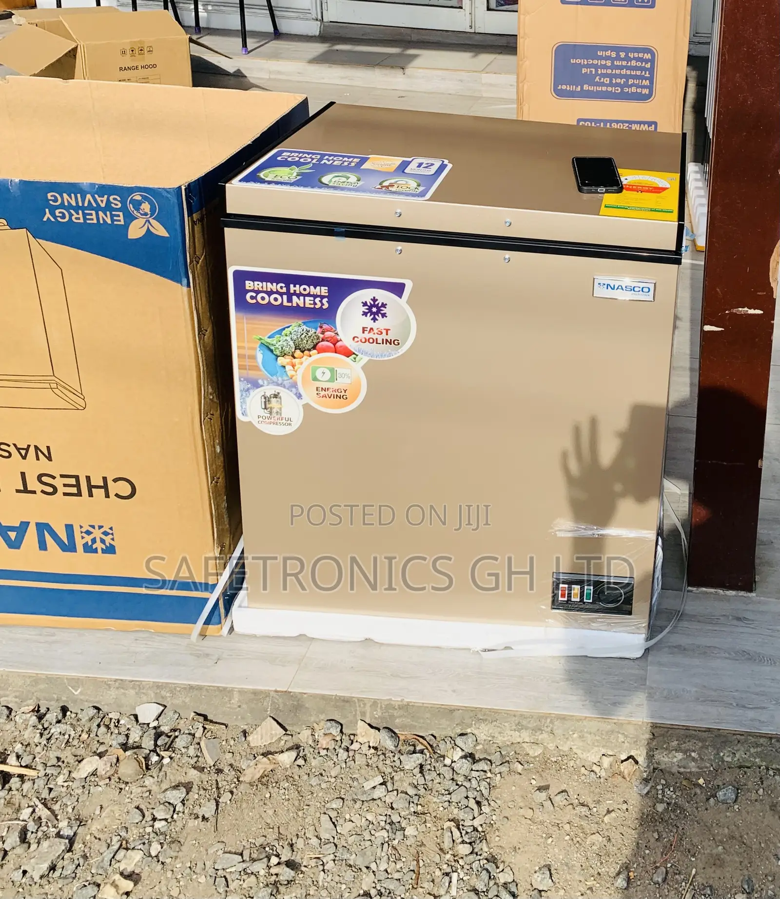 Nasco Deep-Freeze 150L 1 Door Gold Nas-200fl Freezer