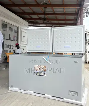 High in Quality Pearl 508L 2 Door Chest Freezer(PCF-6040-1A)Gray.