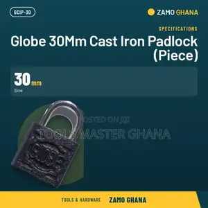 Globe 30Mm Cast Iron Padlock (Piece) - GCIP-30