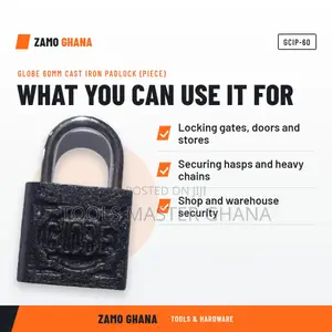 Globe 60Mm Cast Iron Padlock (Piece) - GCIP-60