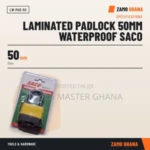 Laminated Padlock 50Mm Waterproof Saco - LW-PAD-50