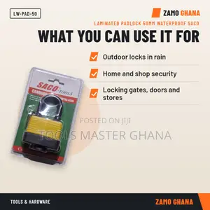 Laminated Padlock 50Mm Waterproof Saco - LW-PAD-50