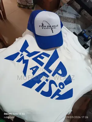 Fish on Hills T-Shirt and Cap Clothings