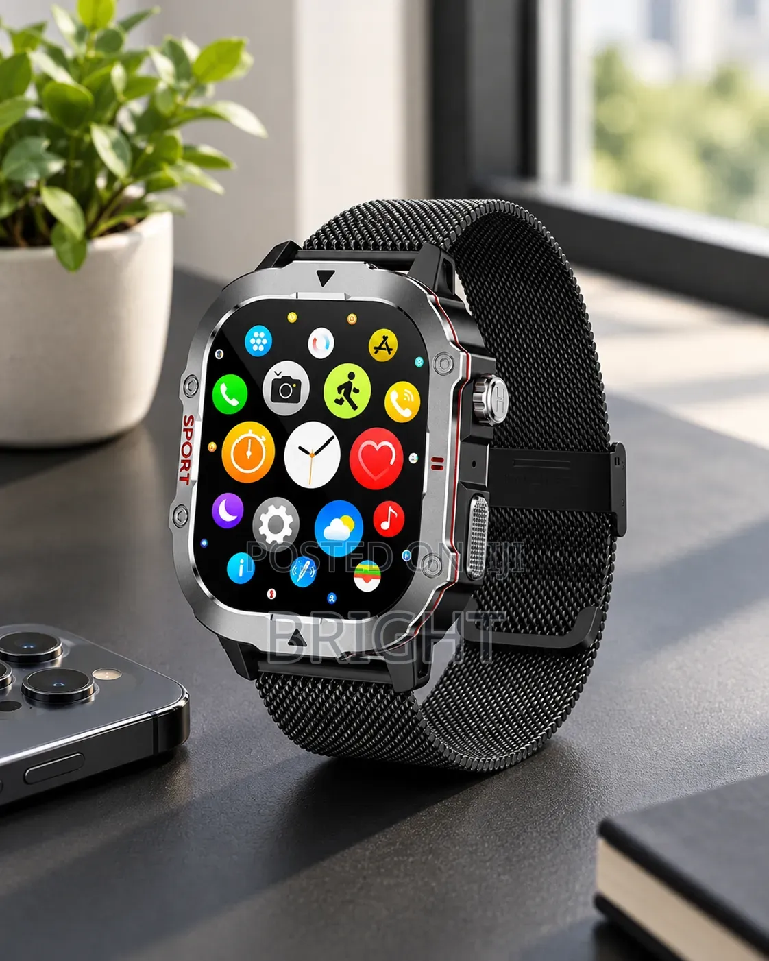 C40 Pro Smart Watch BT Call/Torch Light/Health Monitor