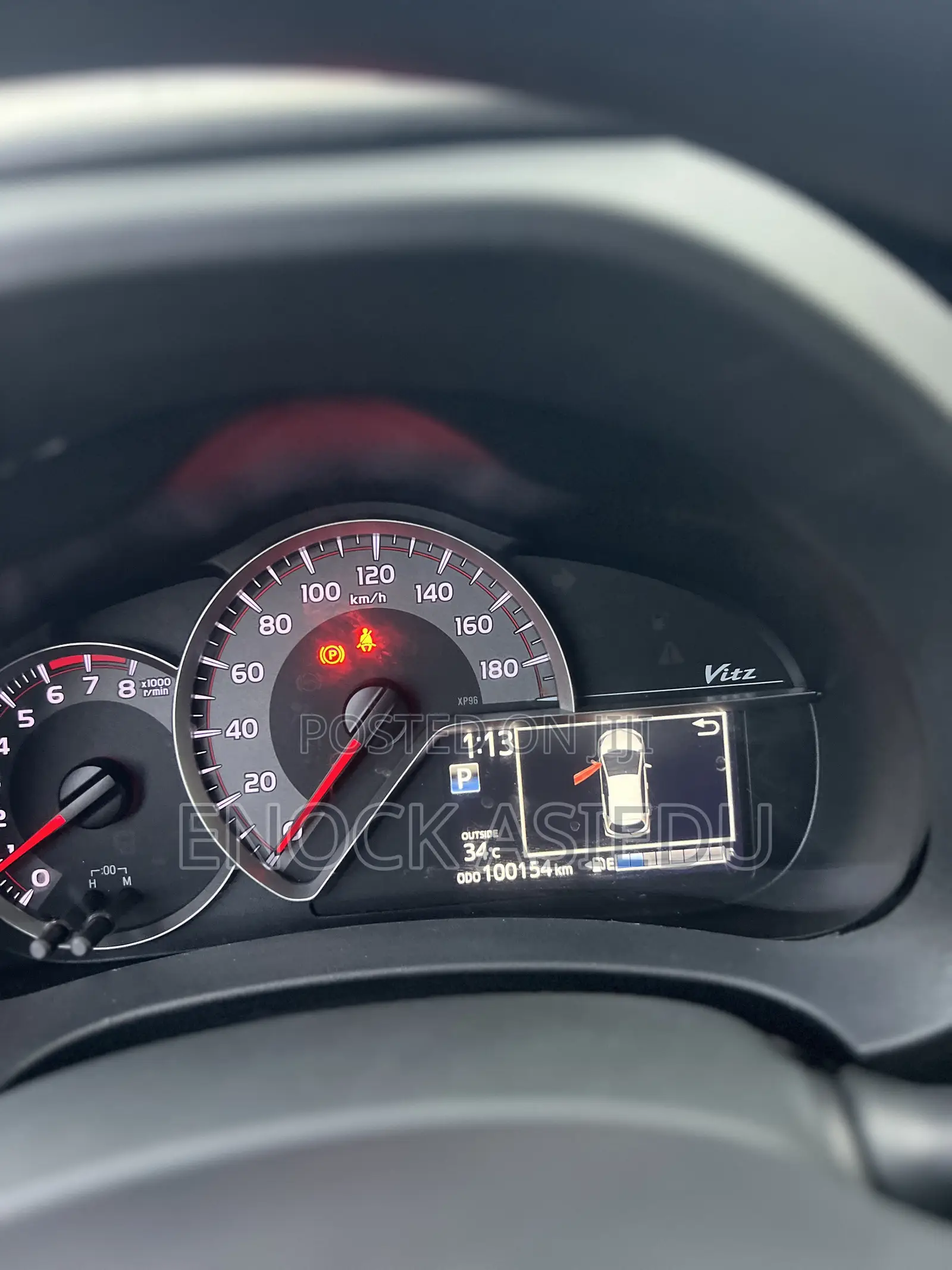 Toyota Vitz 1.3 AWD 3dr 2015 Red