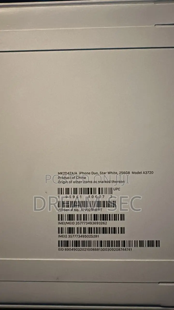 New Apple iPhone Duo 256 GB White