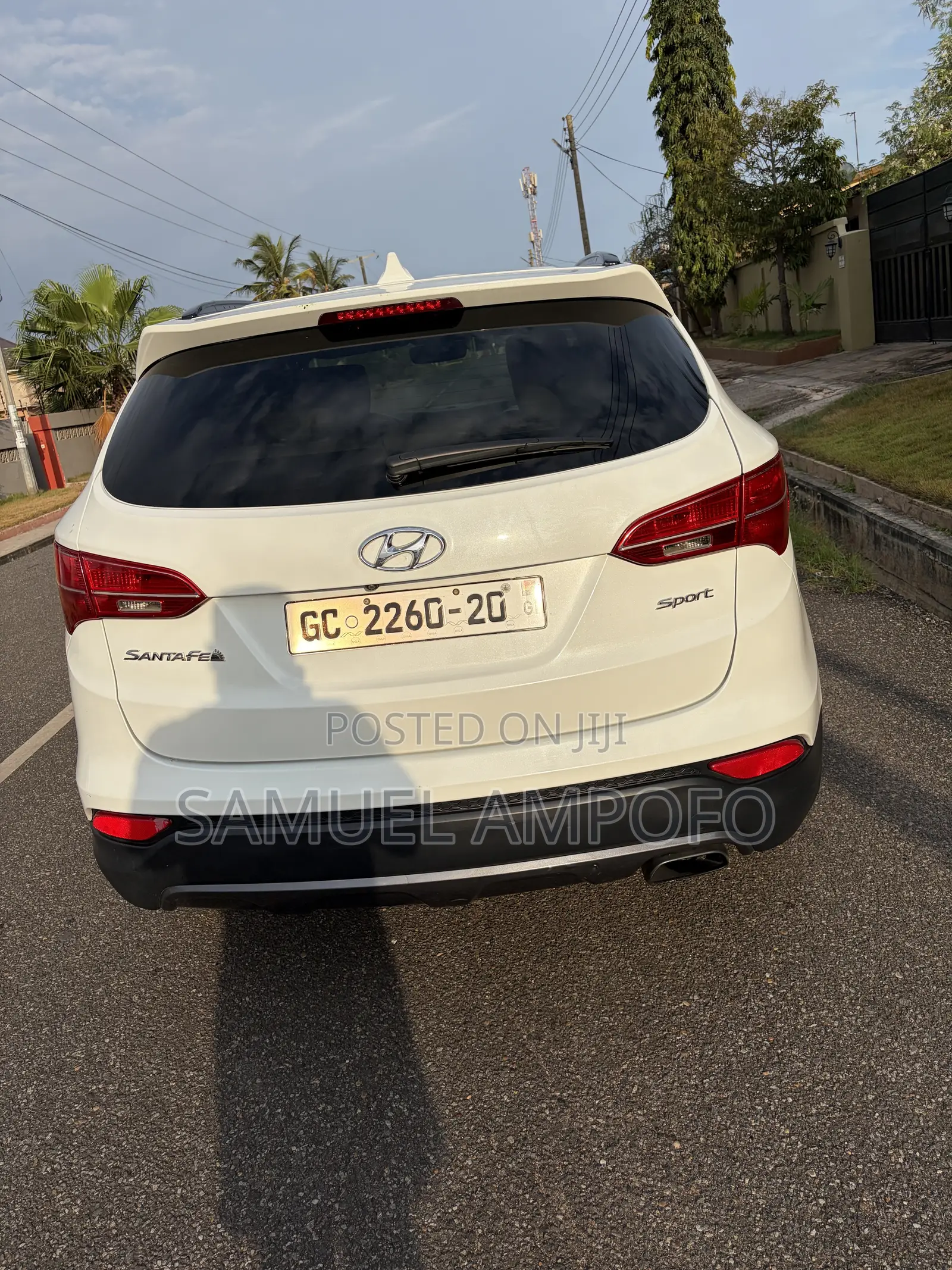 Hyundai Santa Fe Limited 4dr SUV (3.3L 6cyl 6A) 2015 White