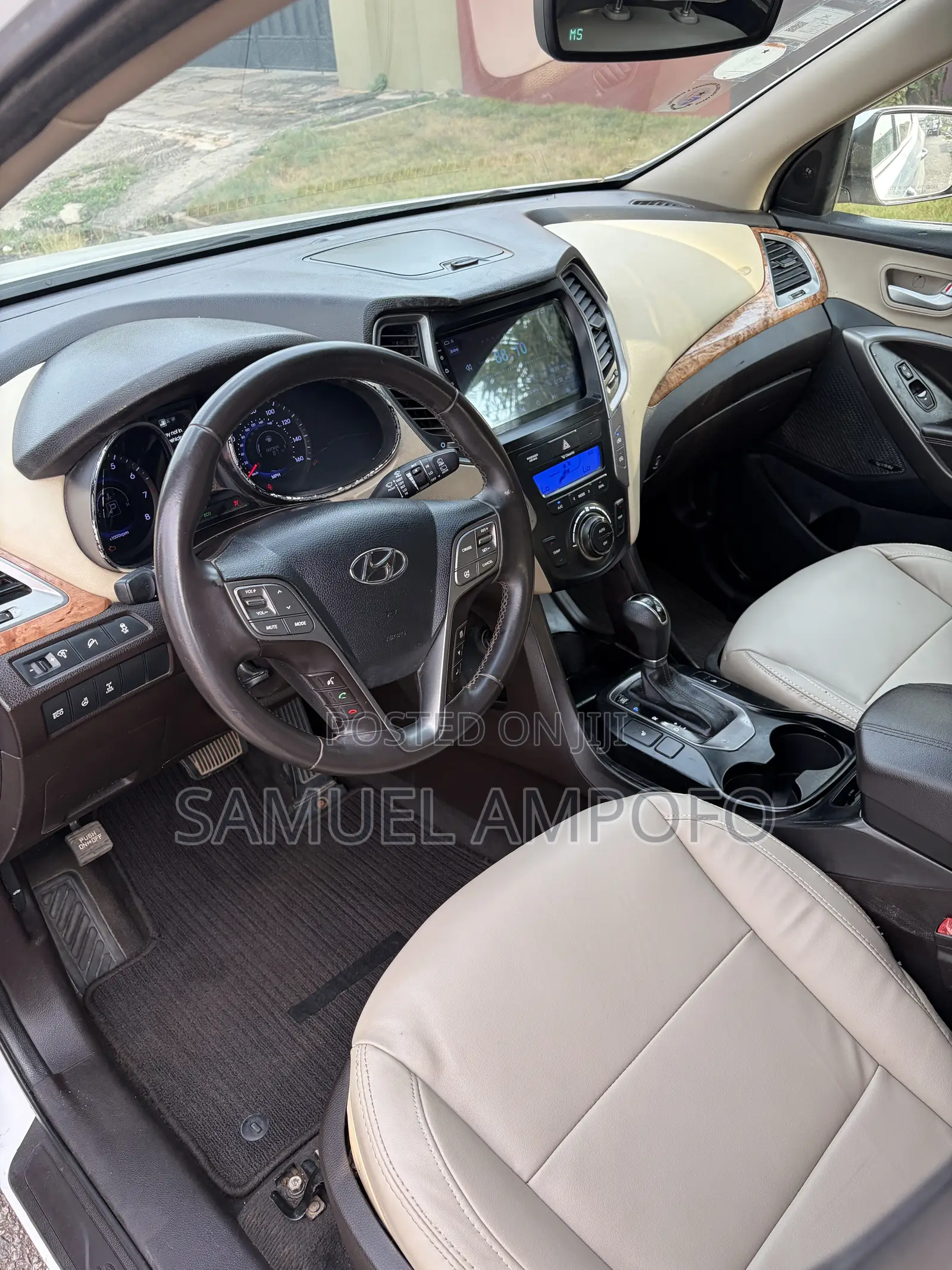 Hyundai Santa Fe Limited 4dr SUV (3.3L 6cyl 6A) 2015 White