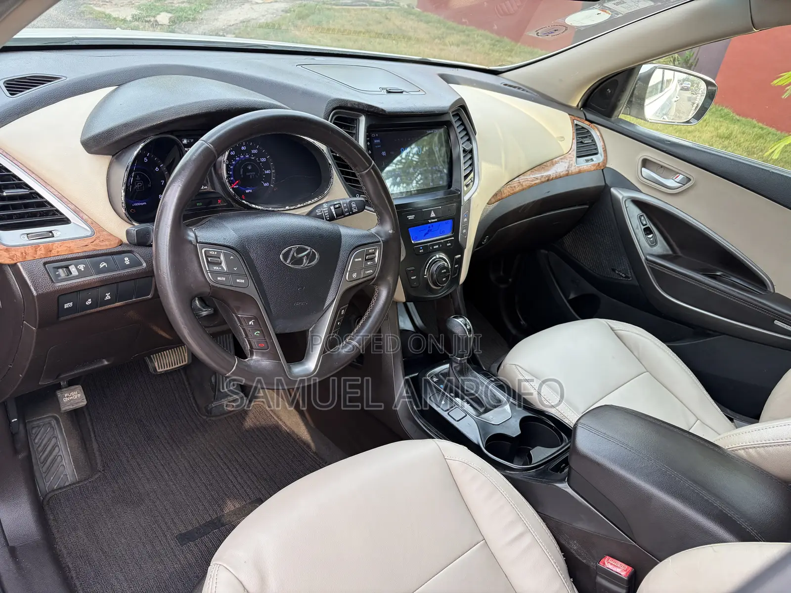 Hyundai Santa Fe Limited 4dr SUV (3.3L 6cyl 6A) 2015 White