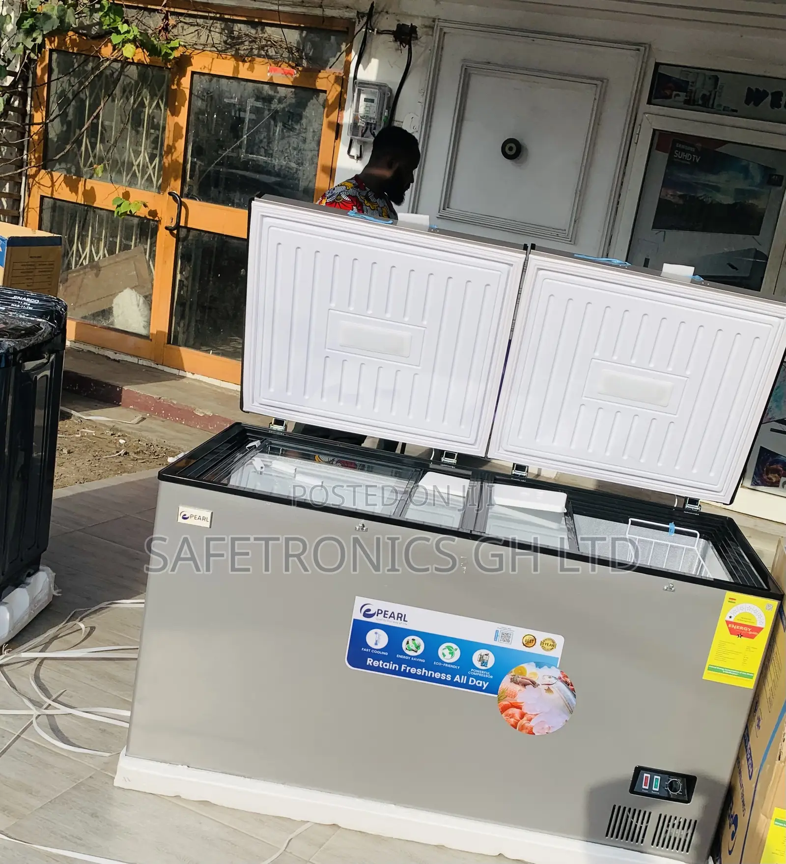Order Grey(418)L Pearl 2 Doors Frost-Line Freezer
