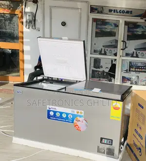 Frost-Peak 418L Pearl 2 Doors Grey Freezer