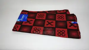 Printex Black and Red Fabrics 12yards (Full Piece)