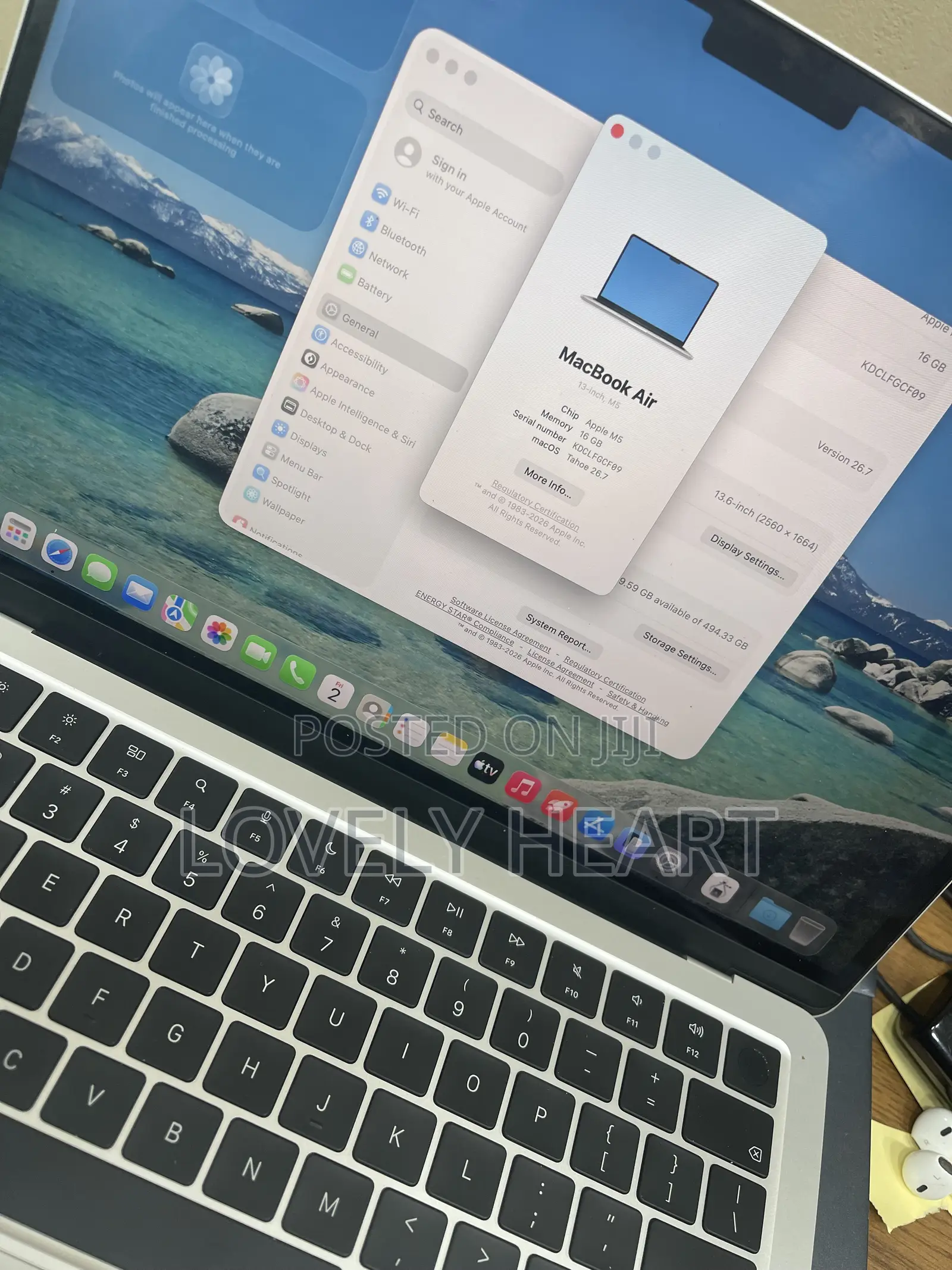 Laptop Apple MacBook Air 2026 M5 16GB Apple M5 SSD 512GB
