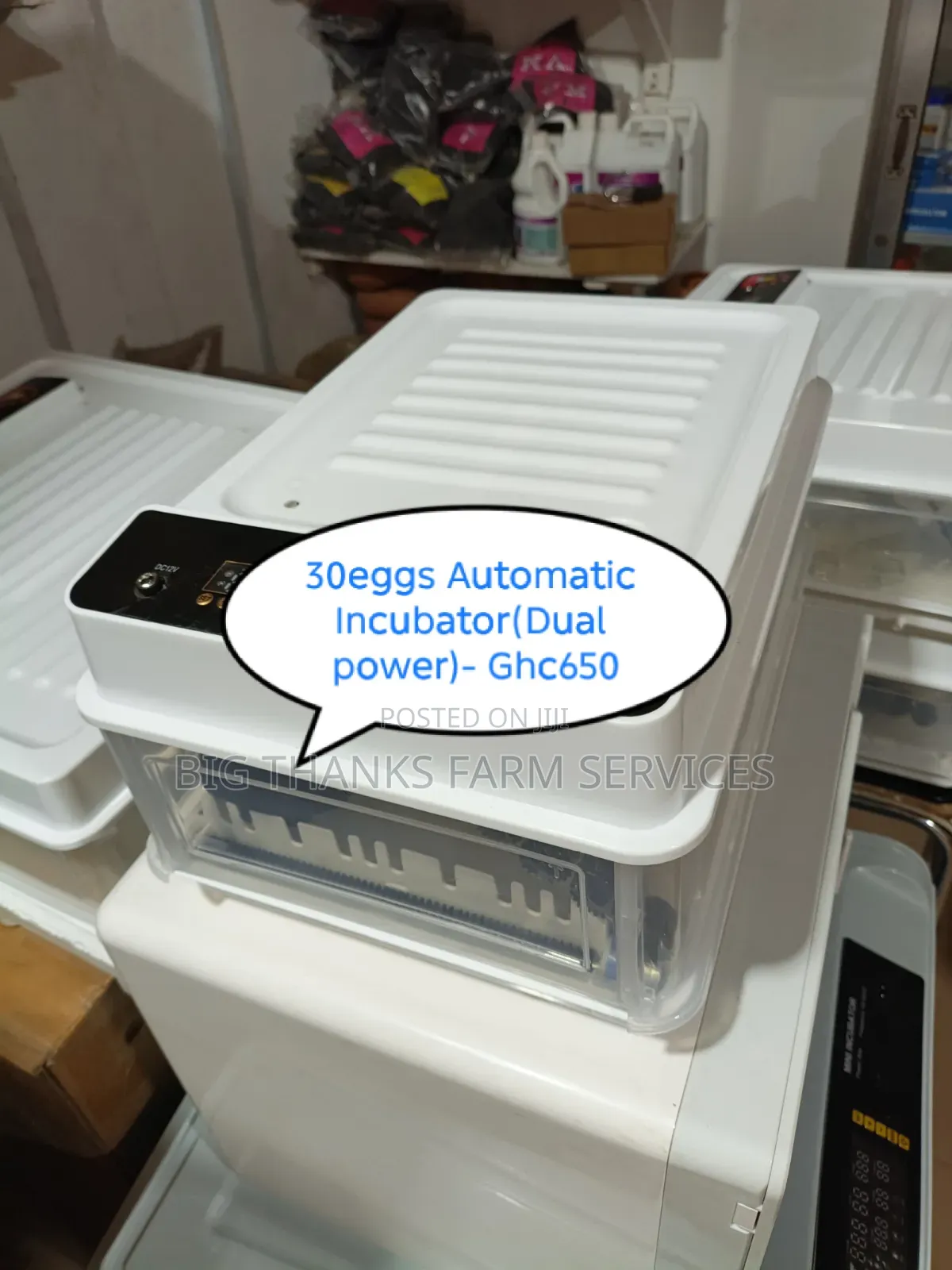 30eggs Automatic Incubator (Dual Power)