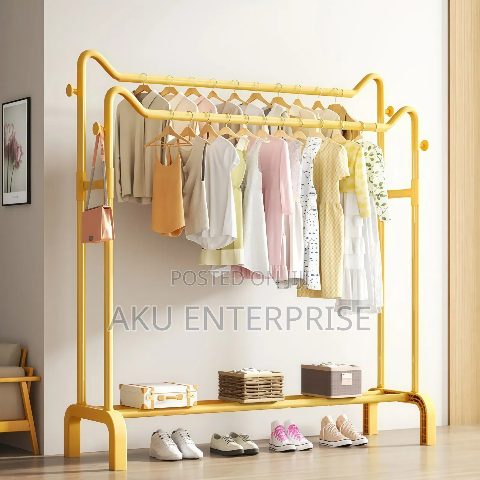 Floor-Standing Clothes Drying Rack, Hanger