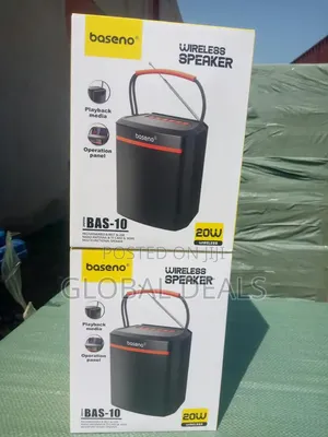 Baseno BAS-10 Wireless Speaker 20W - Portable Bluetooth Speaker