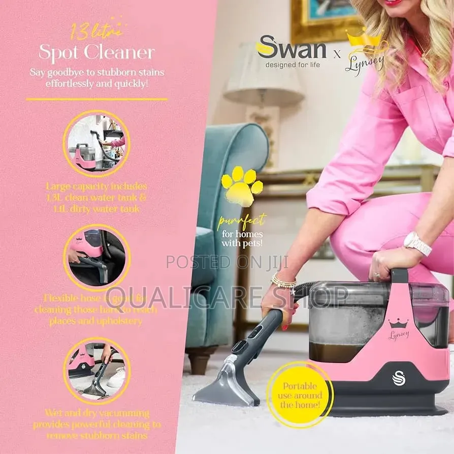 Swan Spot Cleaner-Lynsey Queen Portable Carpet&Upholstery Washer