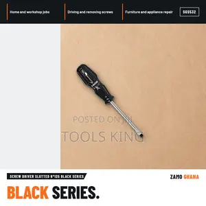 Screw Driver Slotted 6*125 Black Series - SGS532