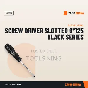 Screw Driver Slotted 6*125 Black Series - SGS532