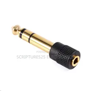 10 Pieces of 3.5mm to 6.35mm Stereo Audio Converter Adapters
