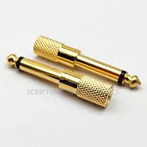 10 Pieces of 3.5mm to 6.35mm Stereo Audio Converter Adapters