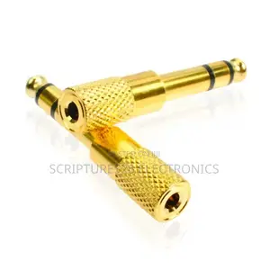 10 Pieces of 3.5mm to 6.35mm Stereo Audio Converter Adapters