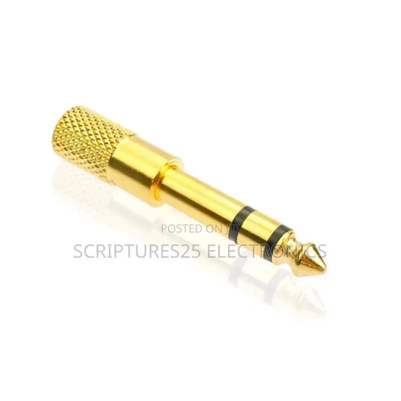10 Pieces of 3.5mm to 6.35mm Stereo Audio Converter Adapters