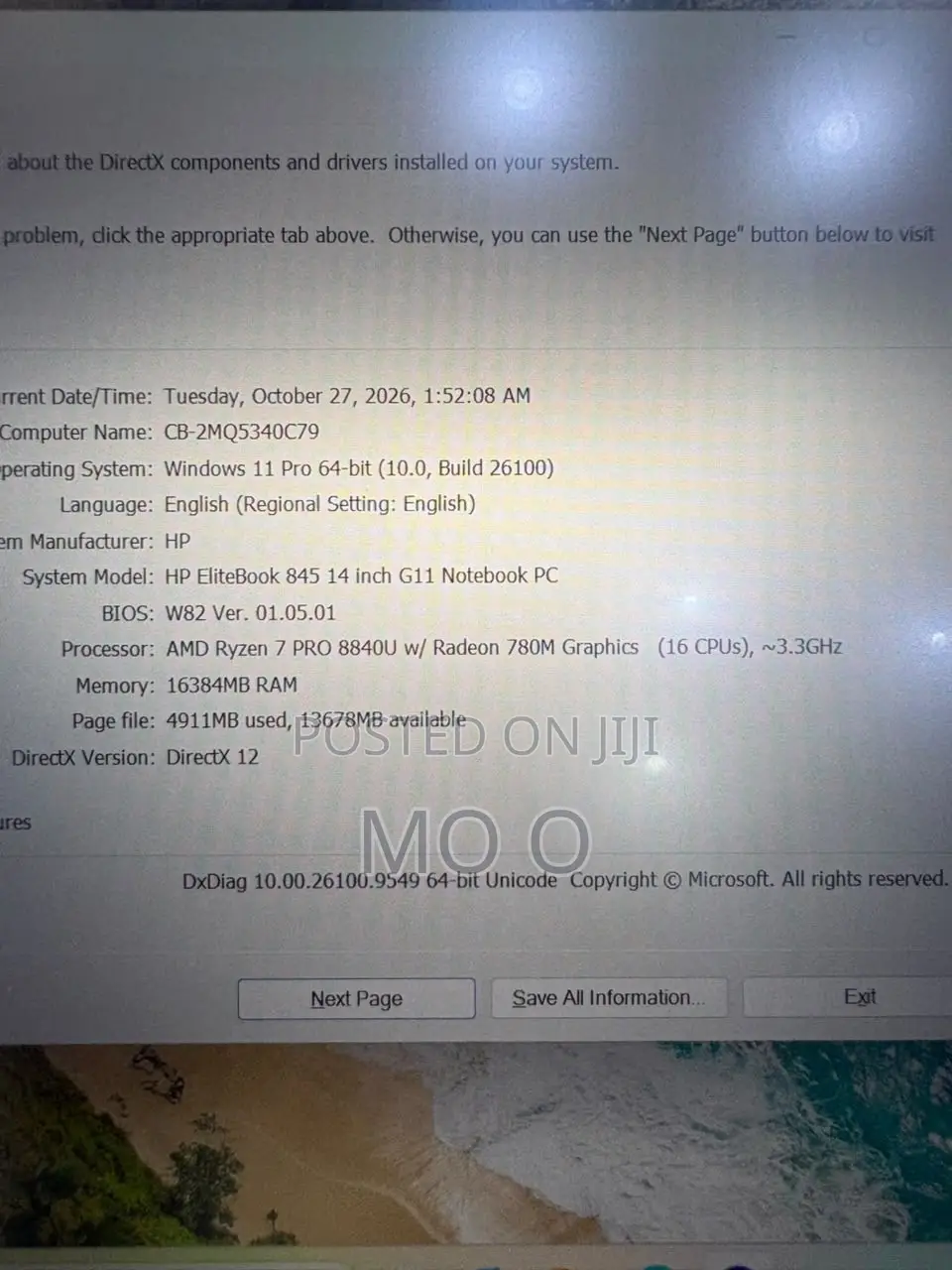 New Laptop HP EliteBook 840 G11 16GB AMD Ryzen 7 SSD 512GB