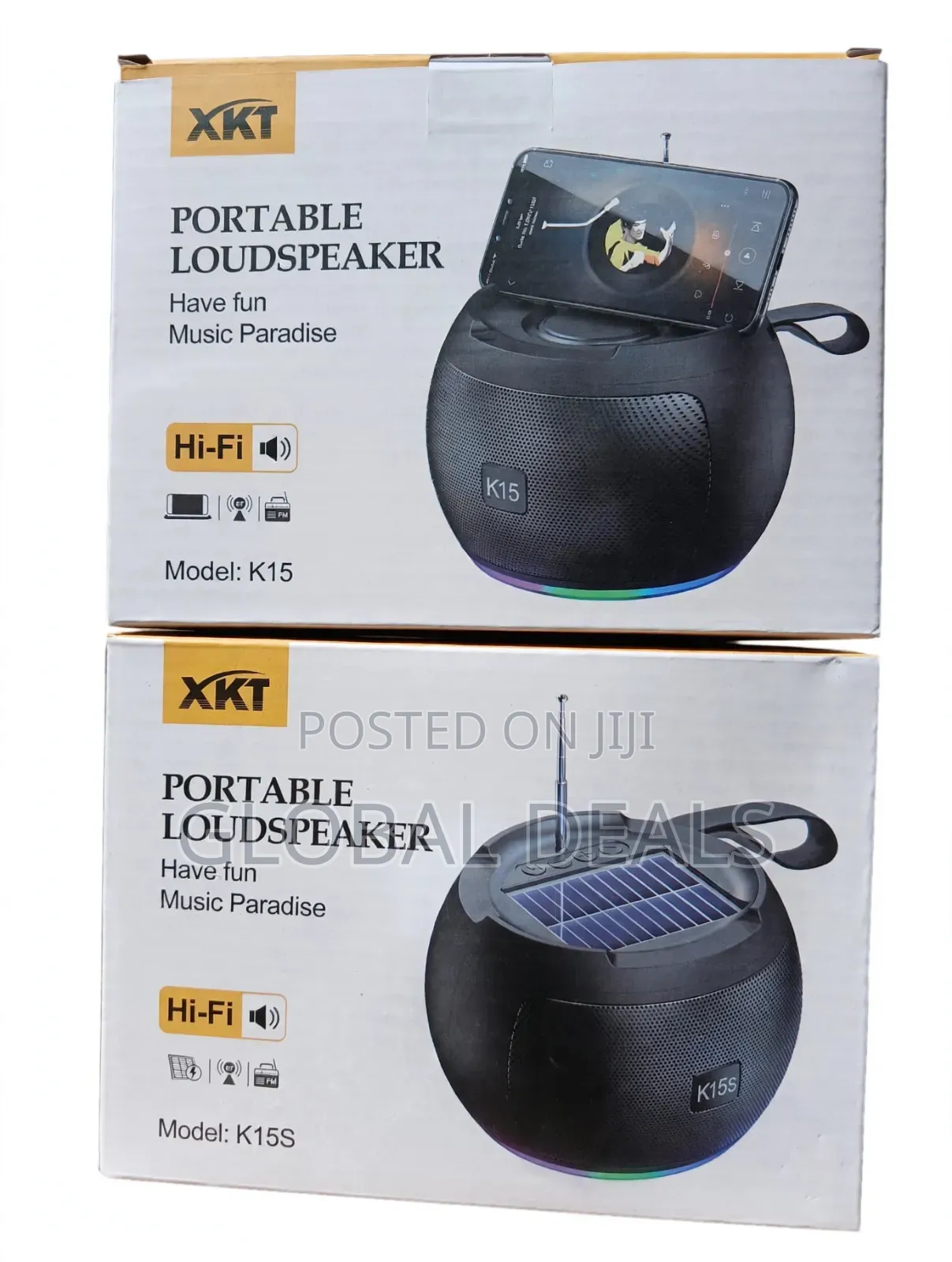 K15 & K15S Portable Loudspeaker - Solar Charging Bluetooth Speaker