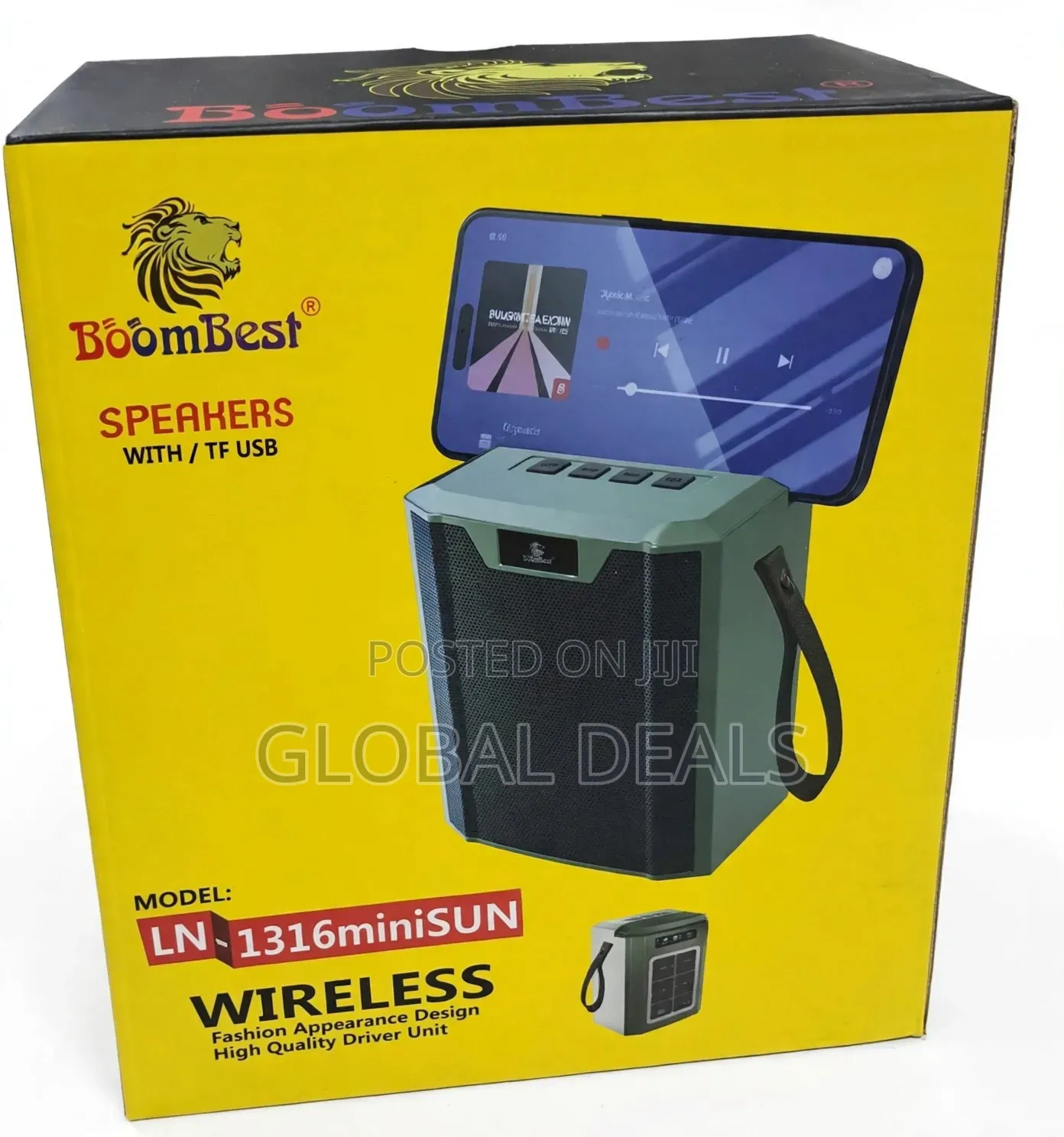 BoomBest LN-1316miniSUN Wireless Speaker - Solar Powered Speaker