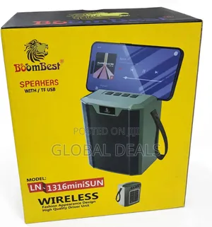 BoomBest LN-1316miniSUN Wireless Speaker - Solar Powered Speaker