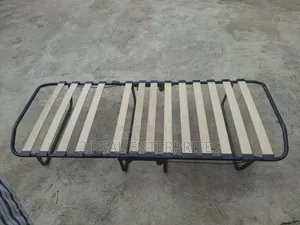 Folding Metal Frame Guest Bed With Foam Mattress Pre Owned UK