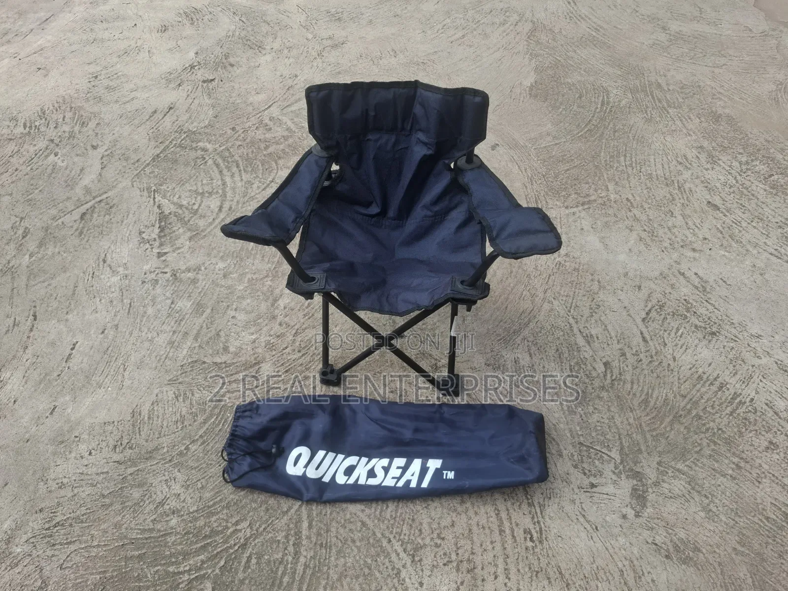 QuickSeat Portable Kids Folding Camping & Beach Chair W Carry Bag