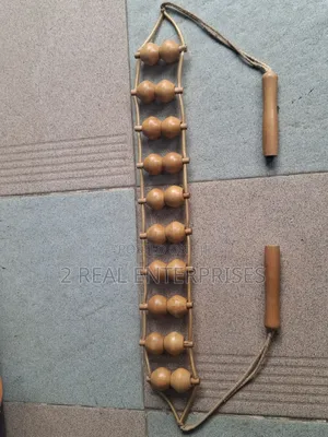 Wooden Bead Back Roller Massager Strap