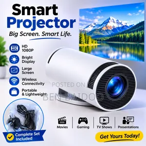Ultra HD Smart Projector (Gaming,TV Shows & Movies)