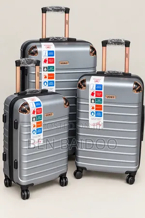 Plastic Travelling Bags 3 Pieces (Durable & Stylish)